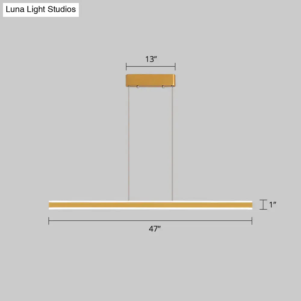 DecorBites™ Sleek Triangle Island Light: Aluminum LED Hanging Lamp for Restaurants