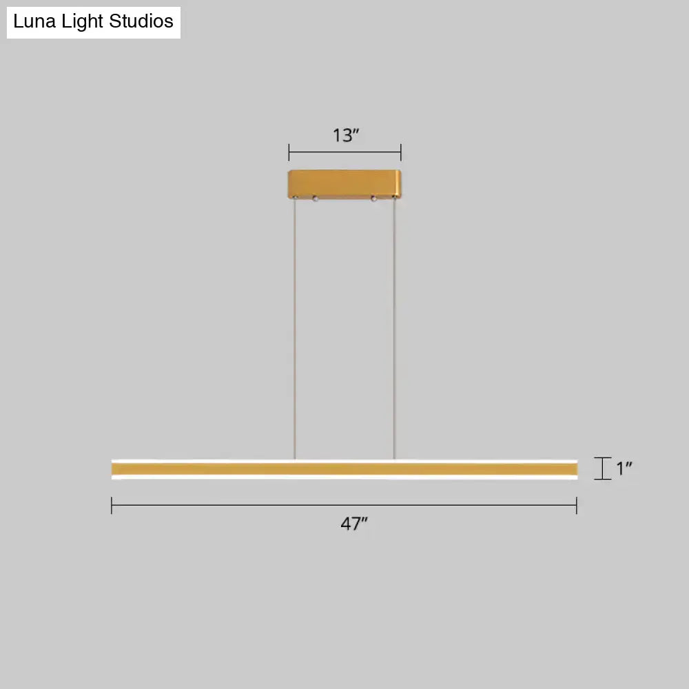 DecorBites™ Sleek Triangle Island Light: Aluminum LED Hanging Lamp for Restaurants
