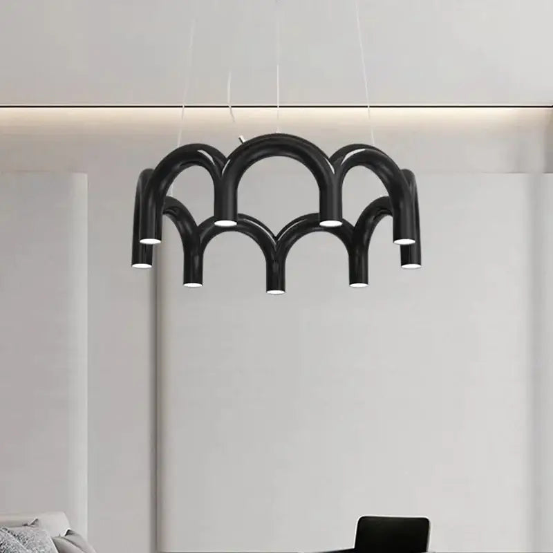 DecorBites™ Sleek U-Shaped Chandelier for Bedroom and Kitchen