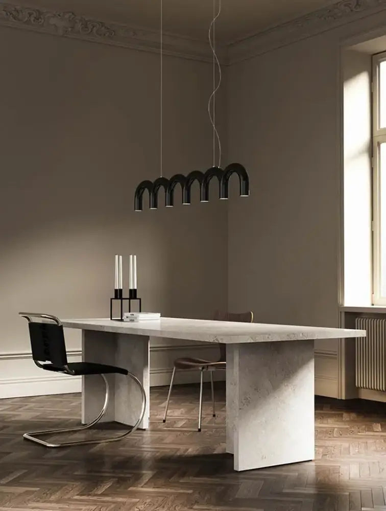 DecorBites™ Sleek U-Shaped Chandelier for Bedroom and Kitchen