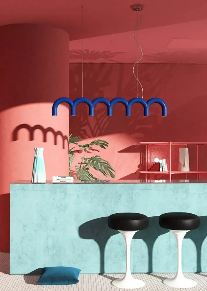 DecorBites™ Sleek U-Shaped Chandelier for Bedroom and Kitchen