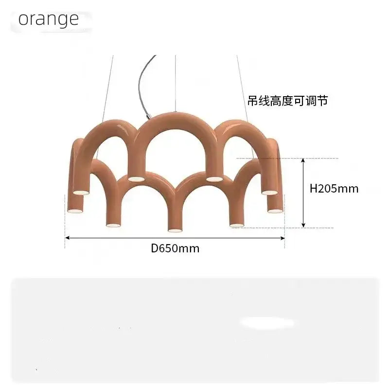DecorBites™ Sleek U-Shaped Chandelier for Bedroom and Kitchen