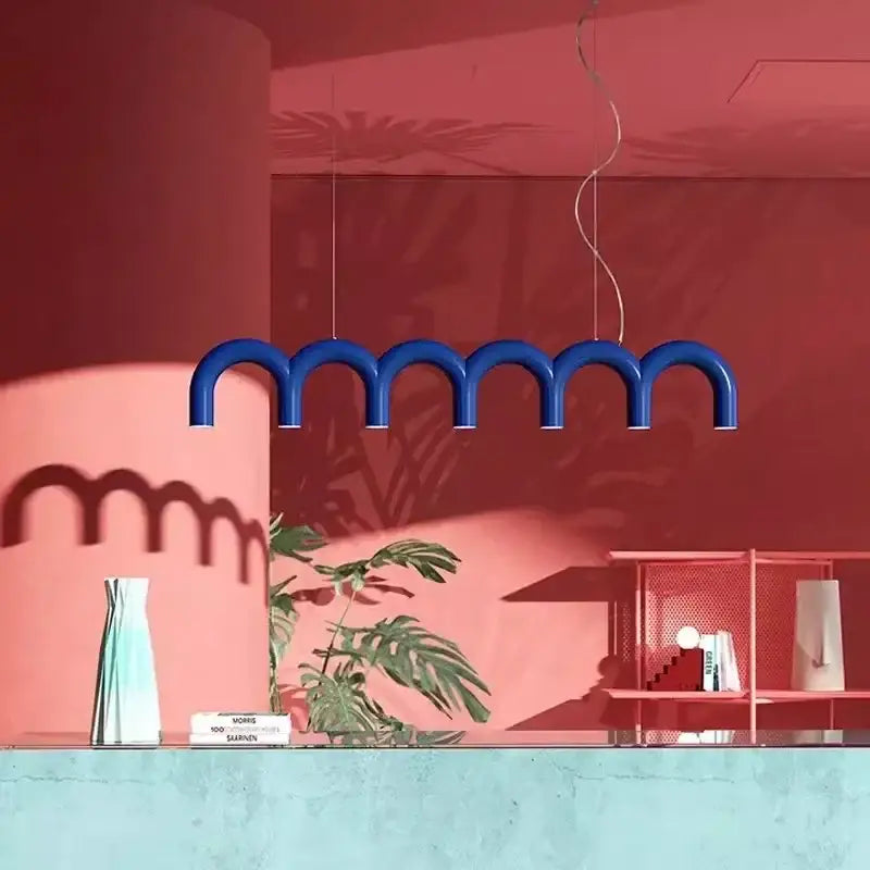 DecorBites™ Sleek U-Shaped Chandelier for Bedroom and Kitchen
