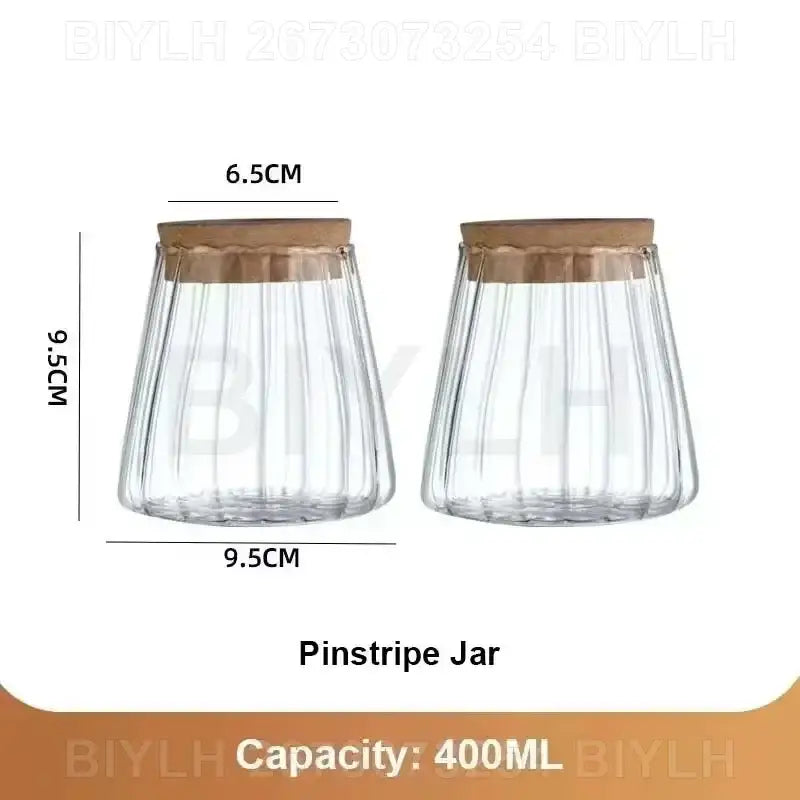 DecorBites™ Small Transparent Glass Vase for Home Decor