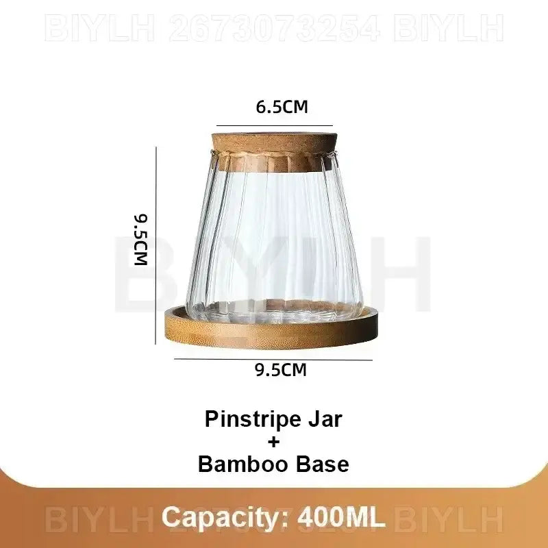 DecorBites™ Small Transparent Glass Vase for Home Decor