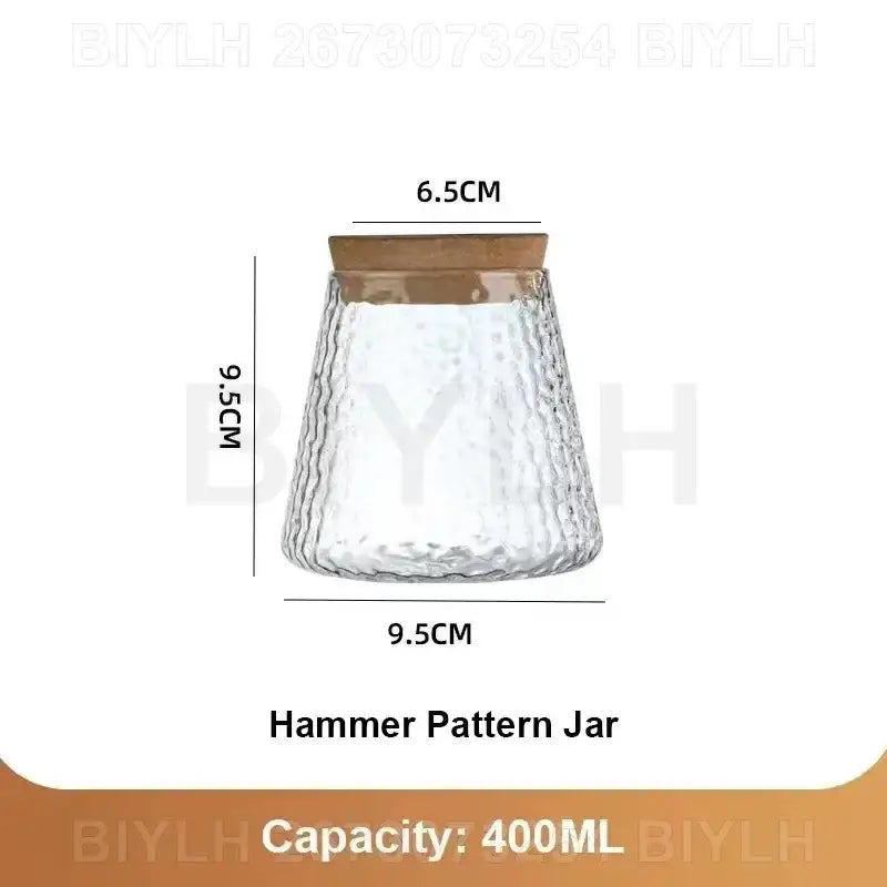 DecorBites™ Small Transparent Glass Vase for Home Decor