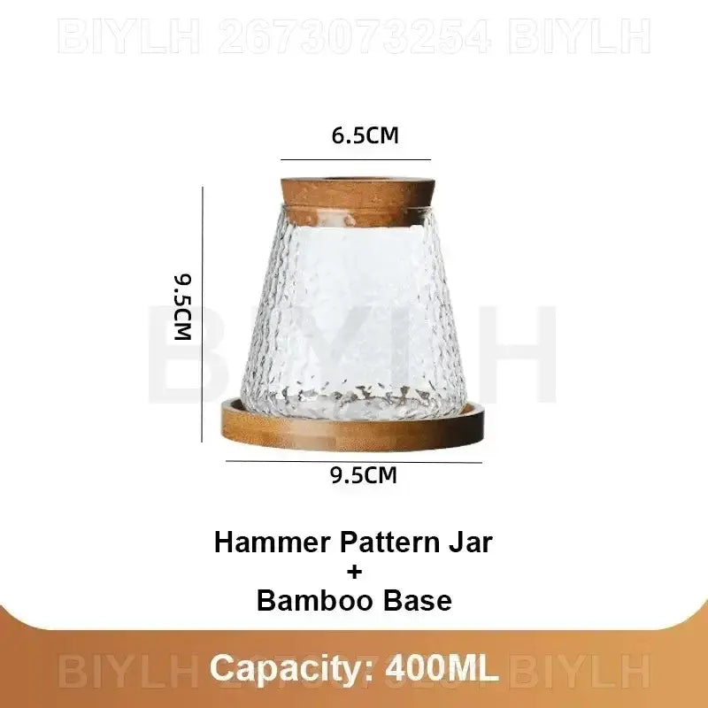 DecorBites™ Small Transparent Glass Vase for Home Decor