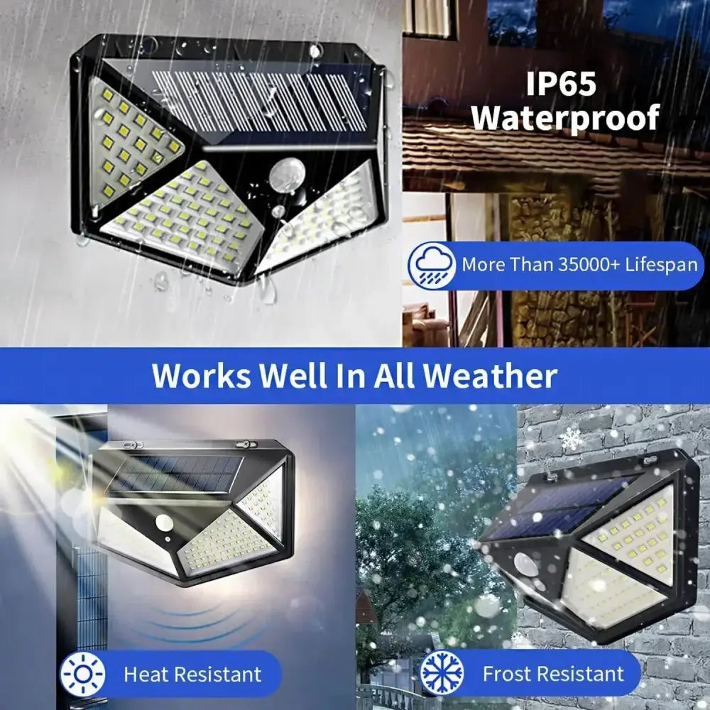 DecorBites™ Solar LED Outdoor Lights Set for Garden with Motion Sensor