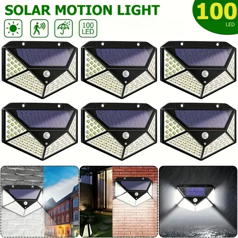 DecorBites™ Solar LED Outdoor Lights Set for Garden with Motion Sensor