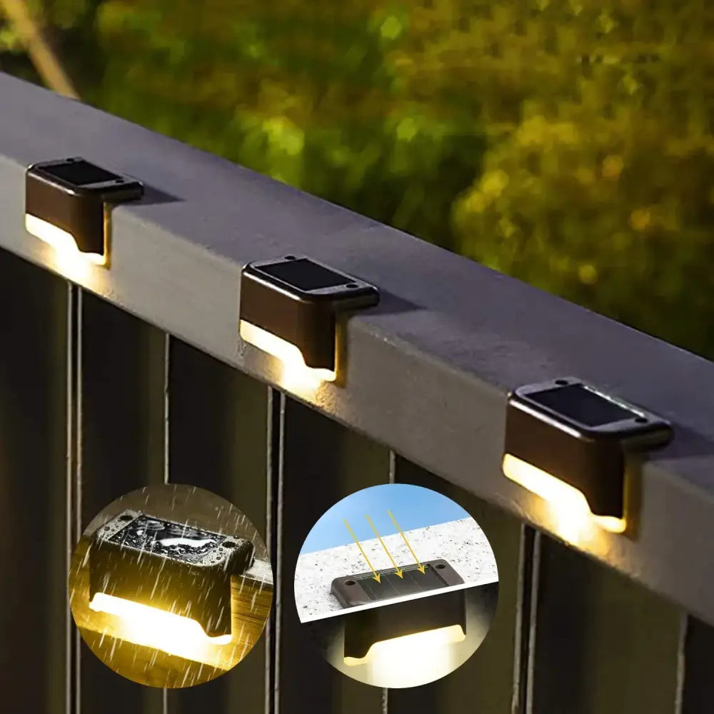 DecorBites™ Solar LED Outdoor Stair Lights Set