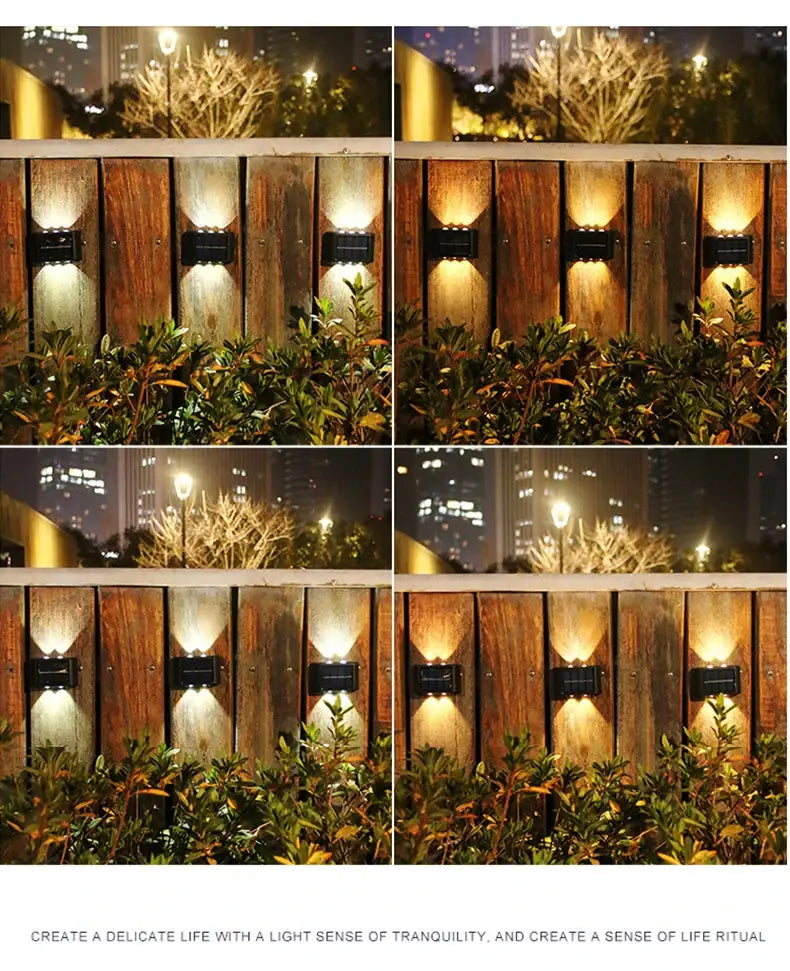 DecorBites™ Solar LED Outdoor Wall Light