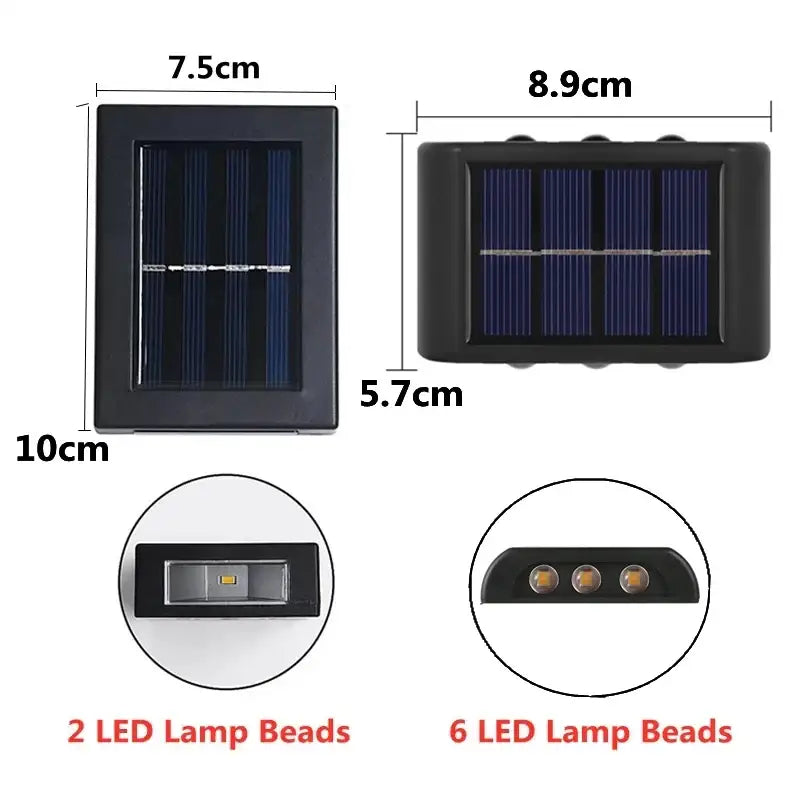 DecorBites™ Solar LED Outdoor Wall Light
