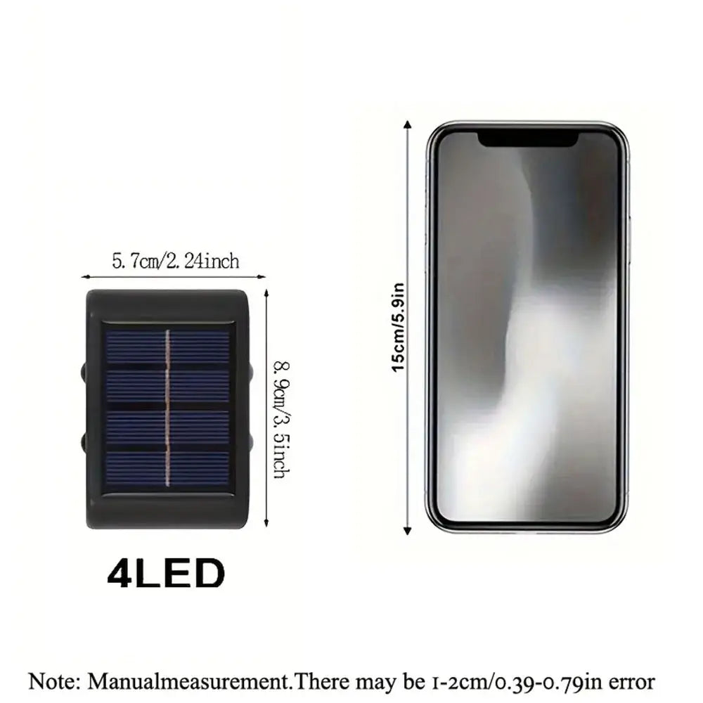 DecorBites™ Solar LED Outdoor Wall Lights for Garden & Patio