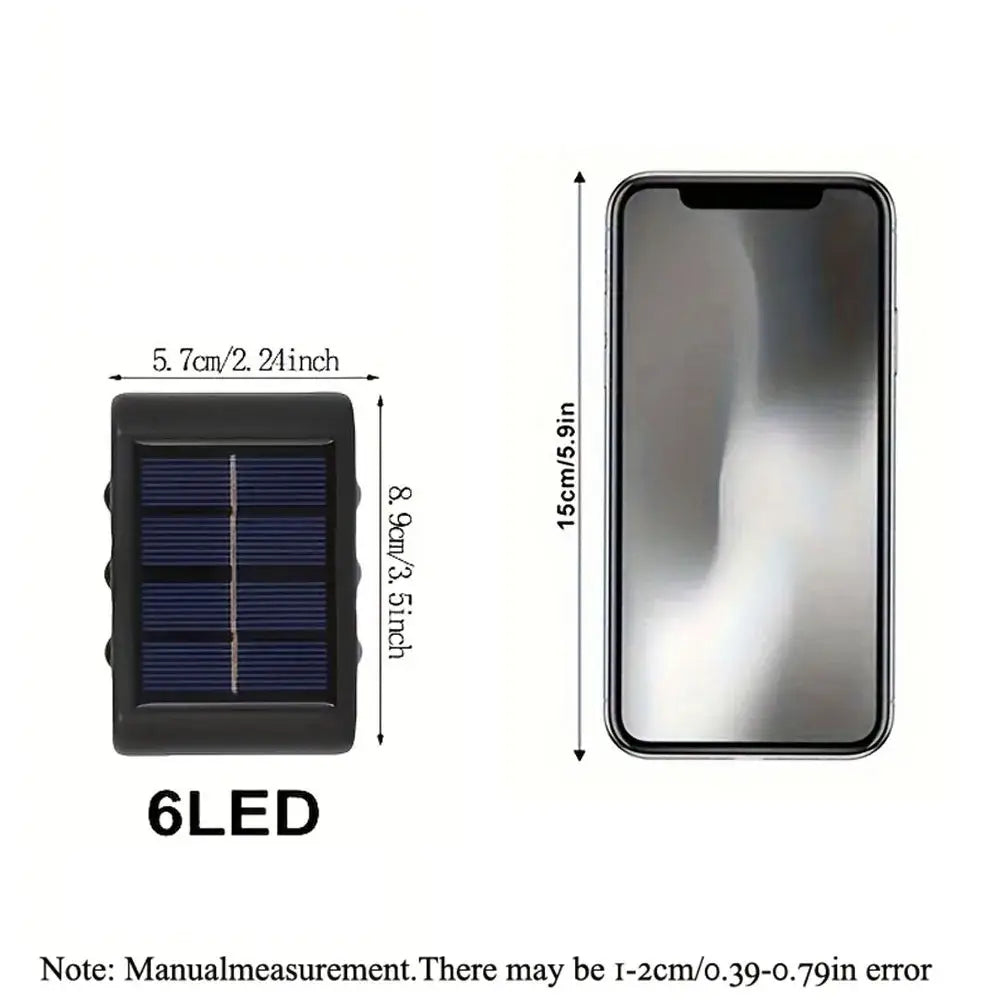 DecorBites™ Solar LED Outdoor Wall Lights for Garden & Patio
