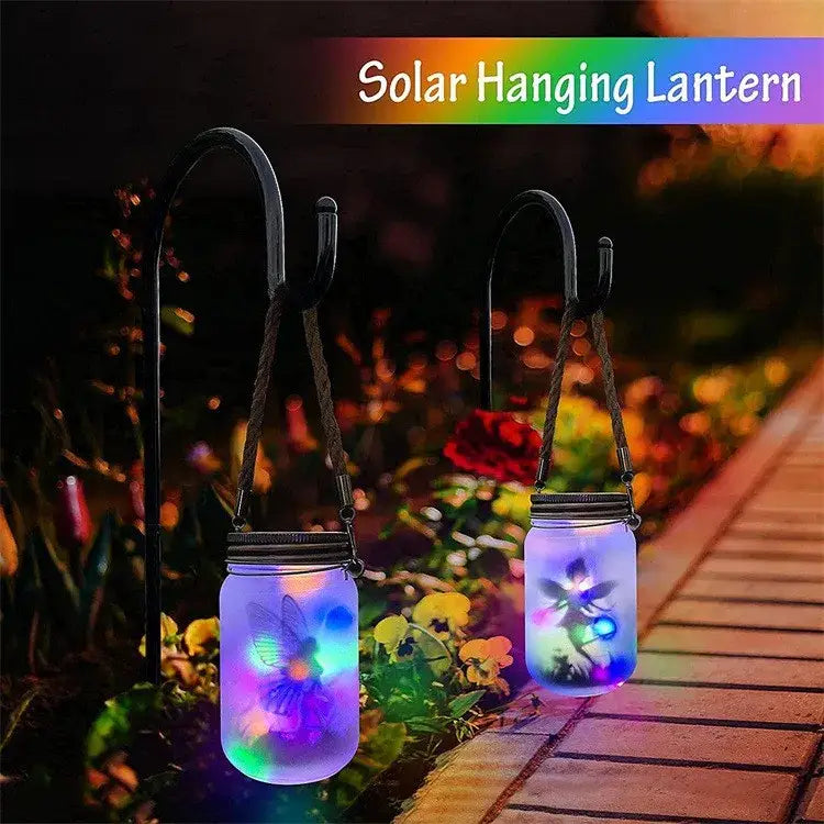 DecorBites™ Solar Mason Jar Fairy Lights for Garden Decoration