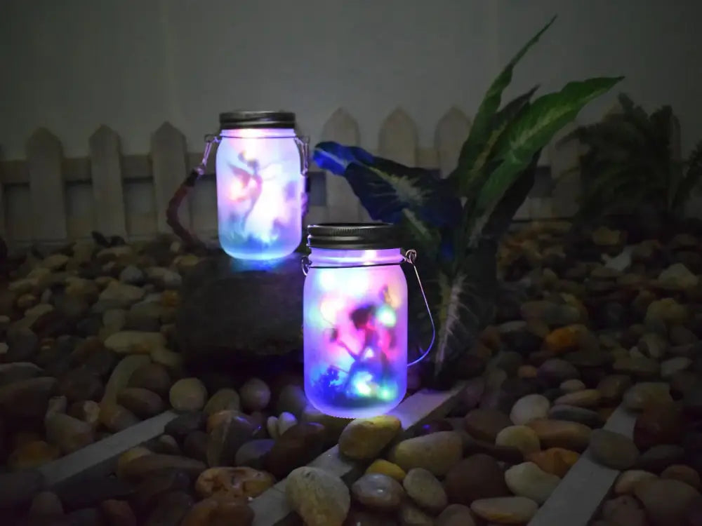 DecorBites™ Solar Mason Jar Fairy Lights for Garden Decoration