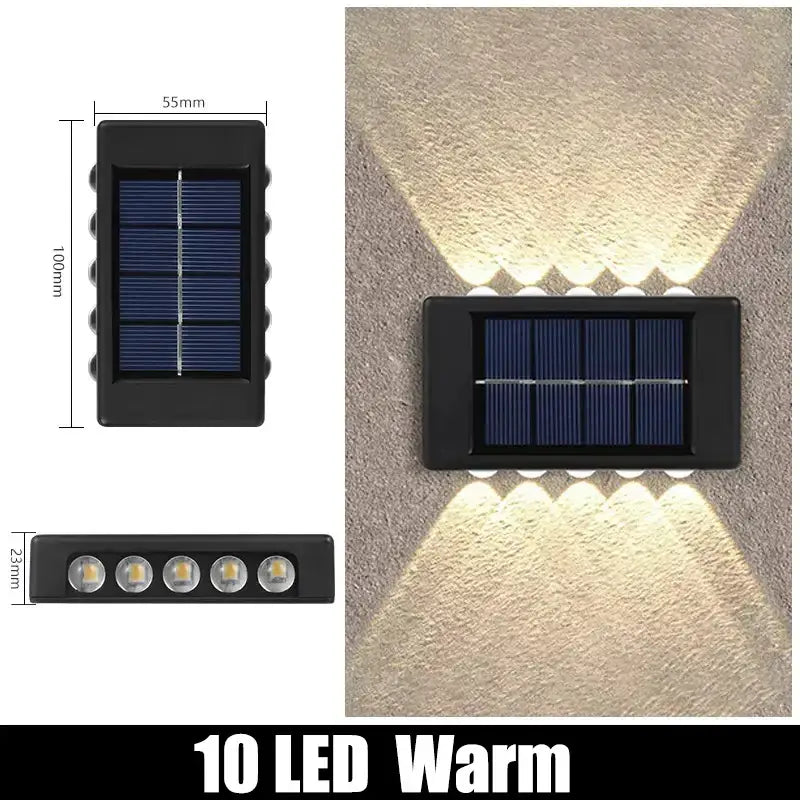DecorBites™ Solar Outdoor Wall Lights for Garden Decor
