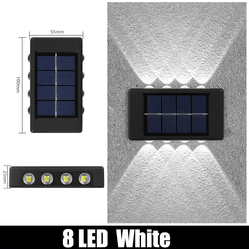 DecorBites™ Solar Outdoor Wall Lights for Garden Decor