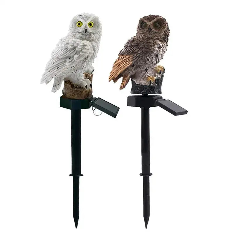 DecorBites™ Solar Owl Garden Light - Decorative, Waterproof LED