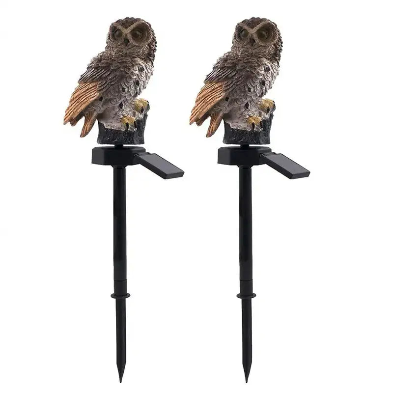 DecorBites™ Solar Owl Garden Light - Decorative, Waterproof LED