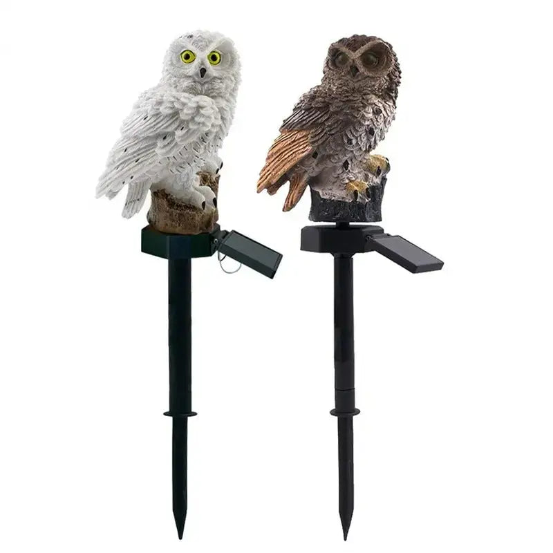 DecorBites™ Solar Owl Garden Light - Decorative, Waterproof LED