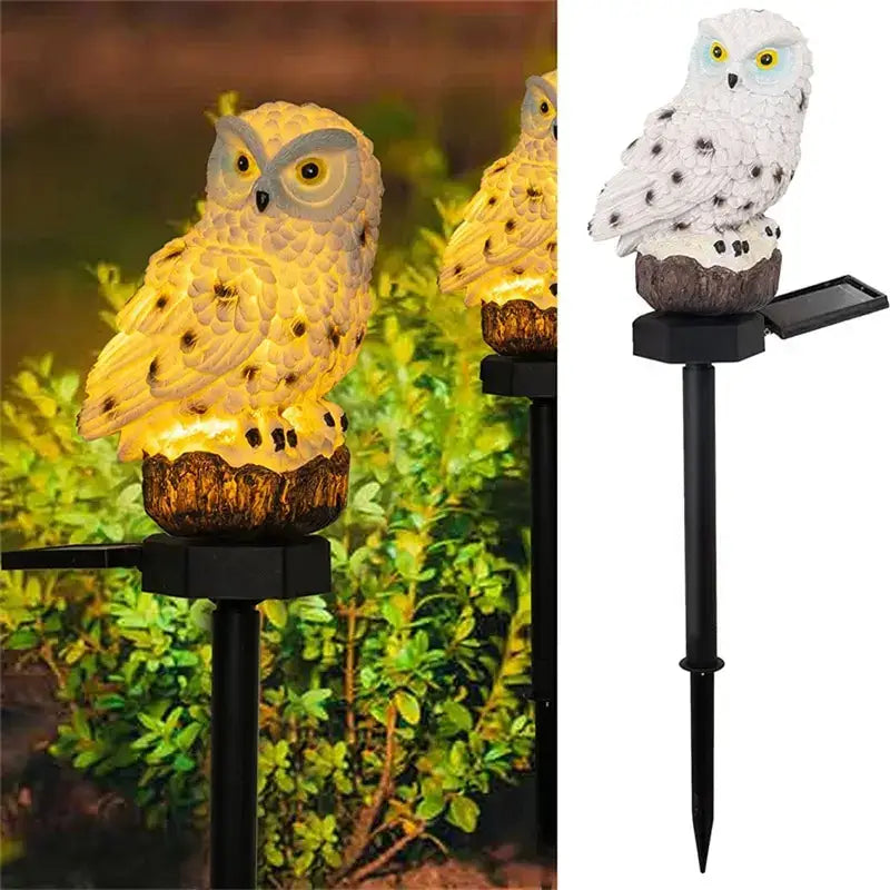 DecorBites™ Solar Owl Garden Light - Decorative, Waterproof LED