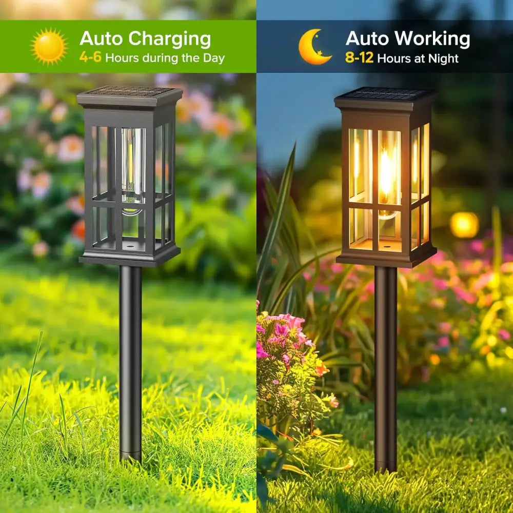 DecorBites™ Solar Pathway Lights - Bright Outdoor Lights