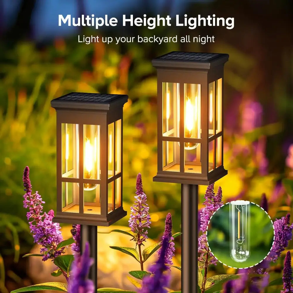 DecorBites™ Solar Pathway Lights - Bright Outdoor Lights