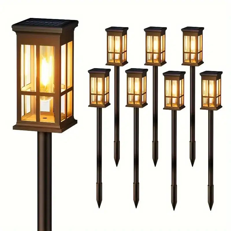 DecorBites™ Solar Pathway Lights - Bright Outdoor Lights