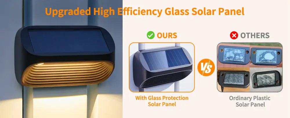 DecorBites™ Solar-Powered Fence Lights for Yard, Deck, Patio