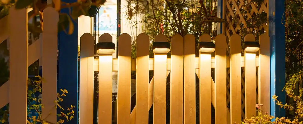 DecorBites™ Solar-Powered Fence Lights for Yard, Deck, Patio