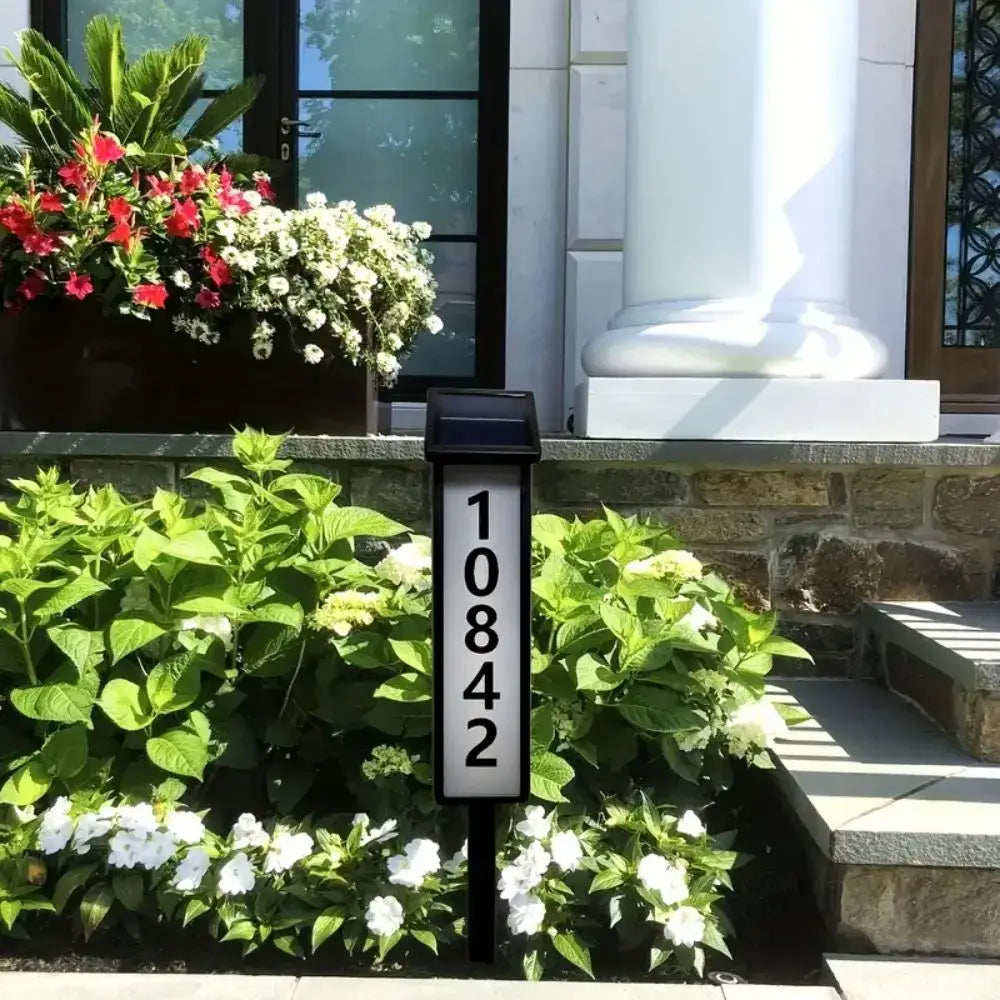 DecorBites™ Solar Powered LED House Number Light