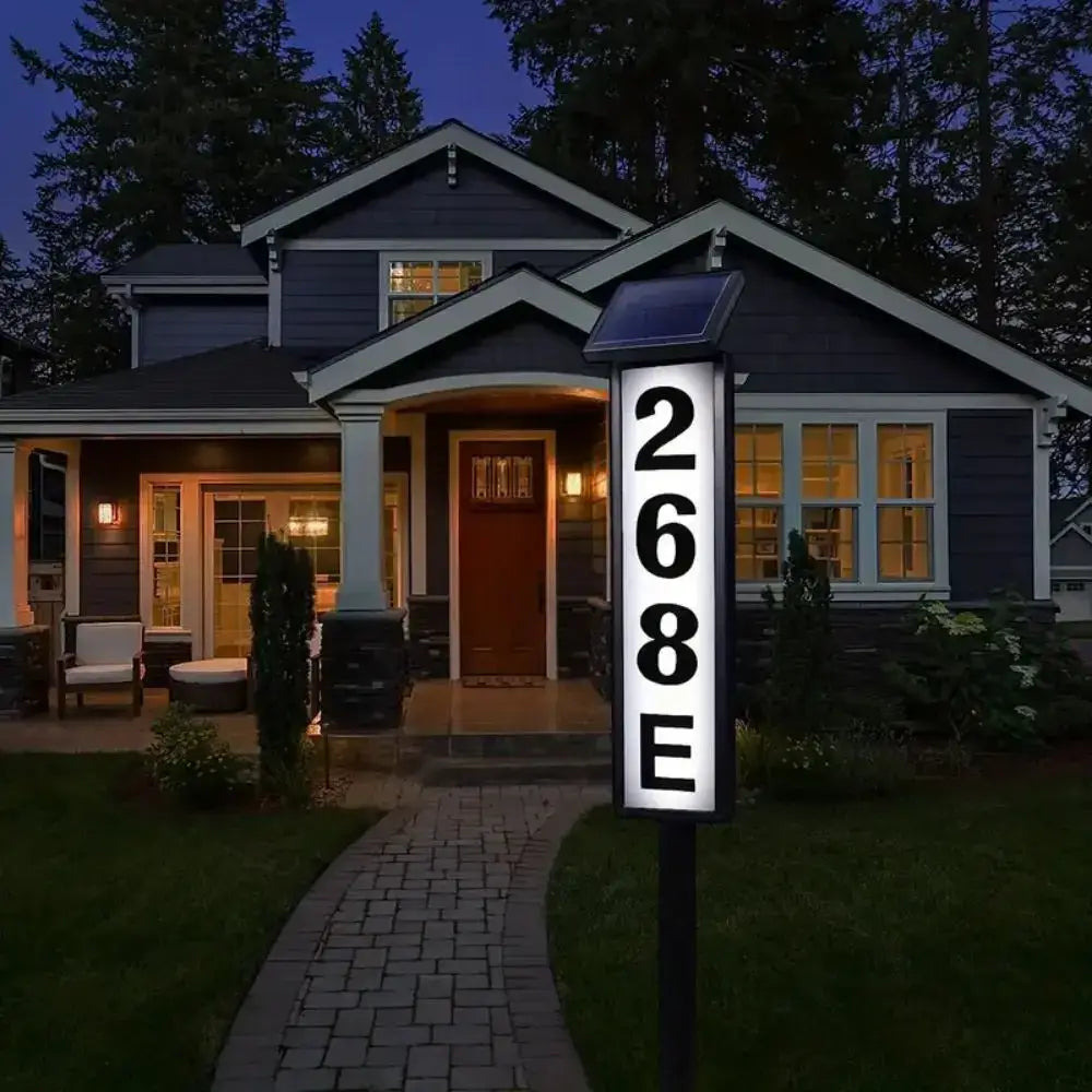 DecorBites™ Solar Powered LED House Number Light