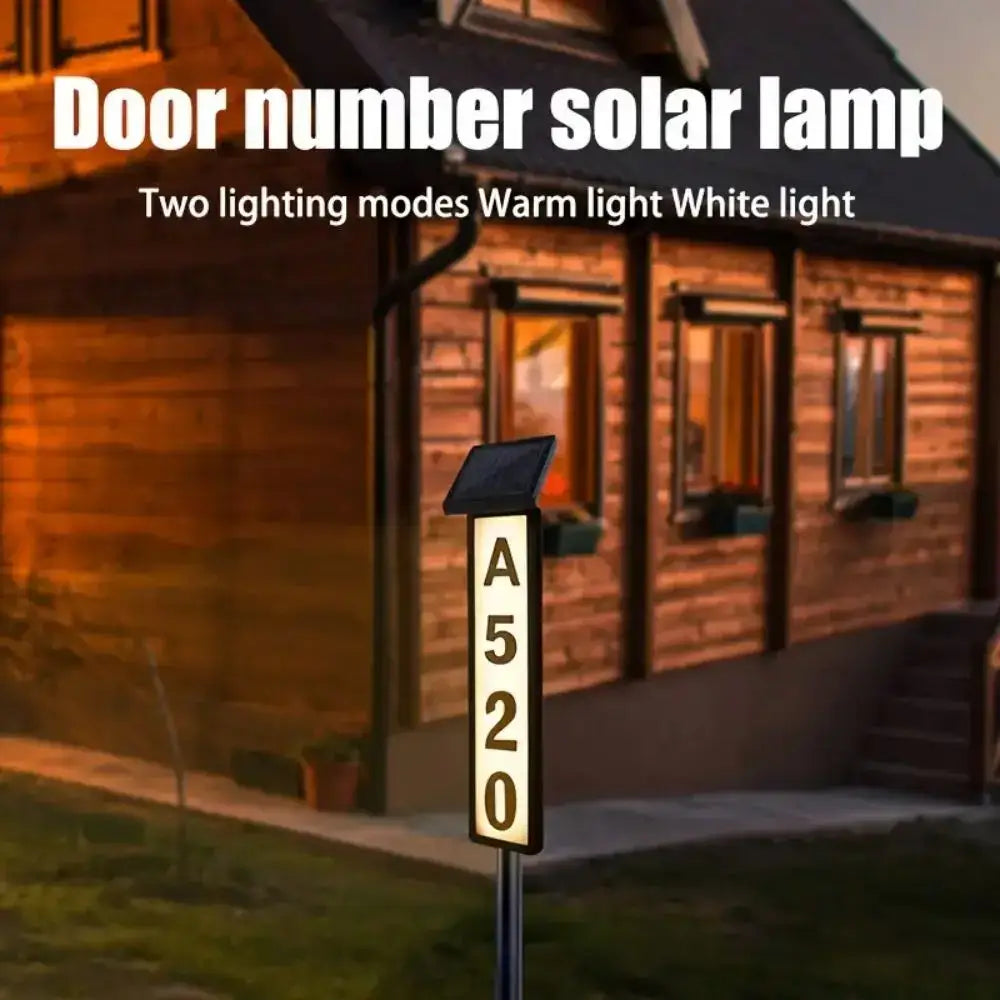 DecorBites™ Solar Powered LED House Number Light