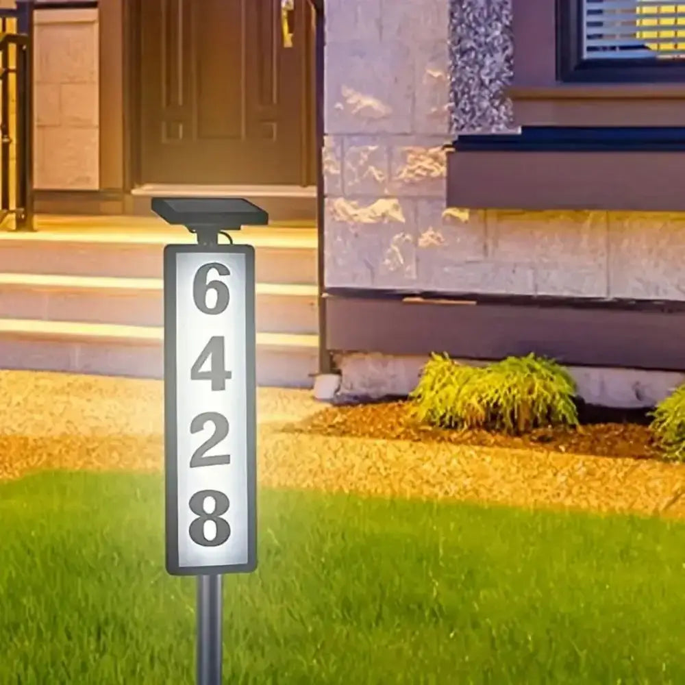 DecorBites™ Solar Powered LED House Number Light