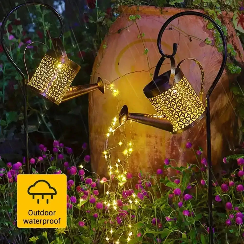 DecorBites™ Solar Watering Can Light - Outdoor Decor