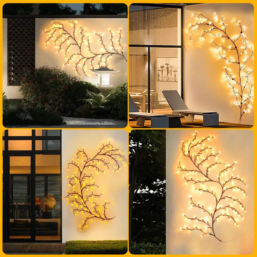 DecorBites™ Solar Willow Vine Light: Outdoor Decoration, Waterproof Fairy Light