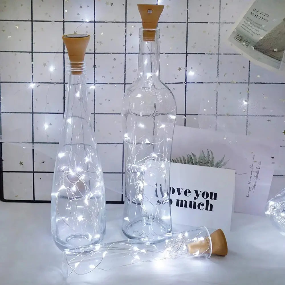 DecorBites™ Solar Wine Bottle Fairy Lights - Home Decoration