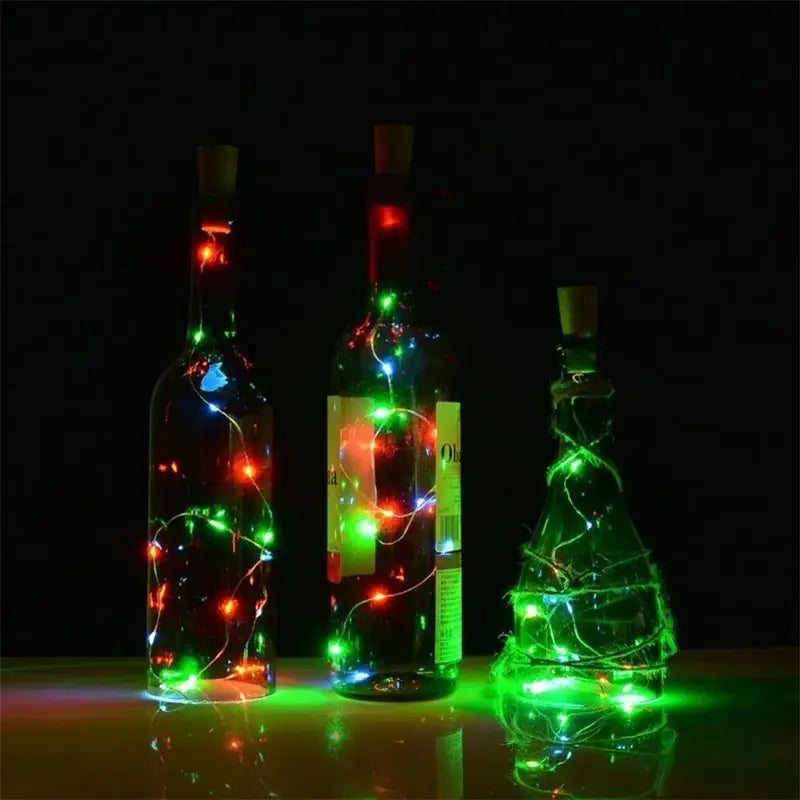 DecorBites™ Solar Wine Bottle Fairy Lights - Home Decoration