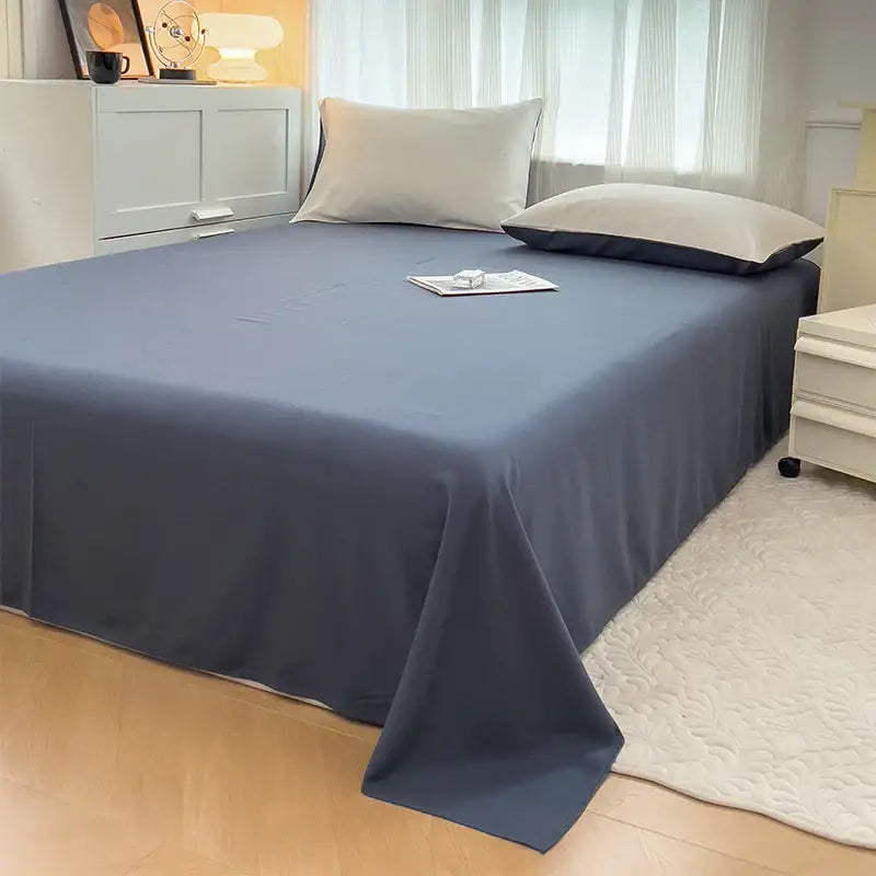 DecorBites™ Solid Color Brush Fabric Bedding Set - 4 Pieces