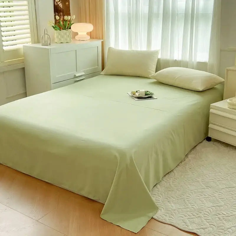 DecorBites™ Solid Color Brush Fabric Bedding Set - 4 Pieces