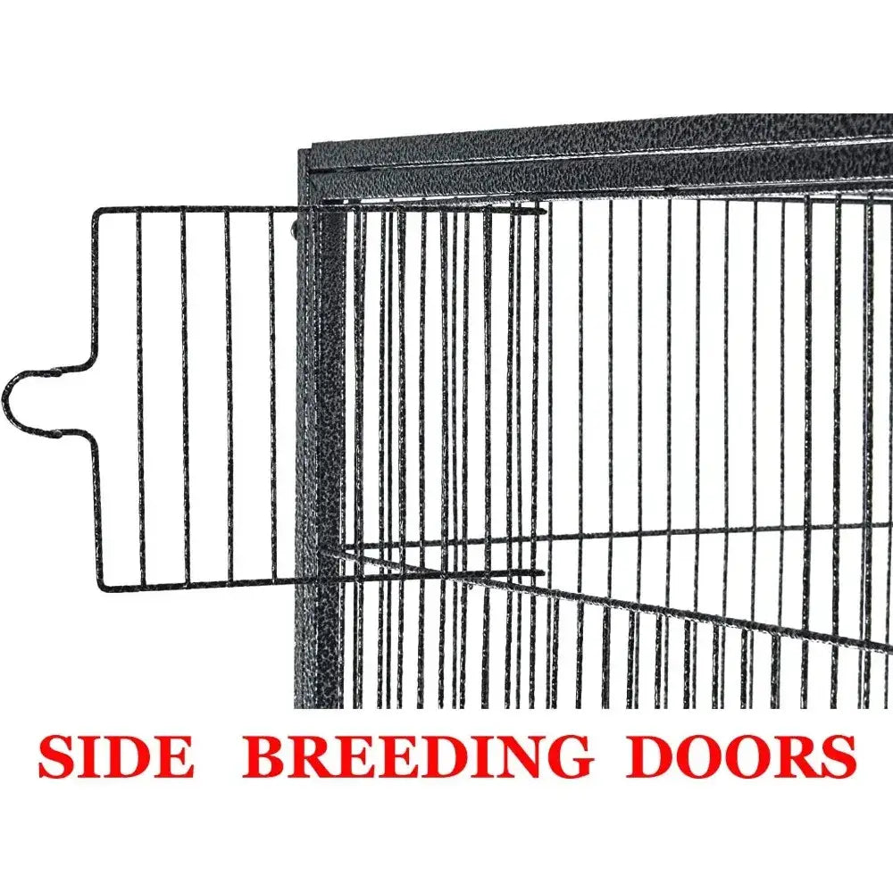 DecorBites™ Spacious Double Bird Cage with Breeding Dividers
