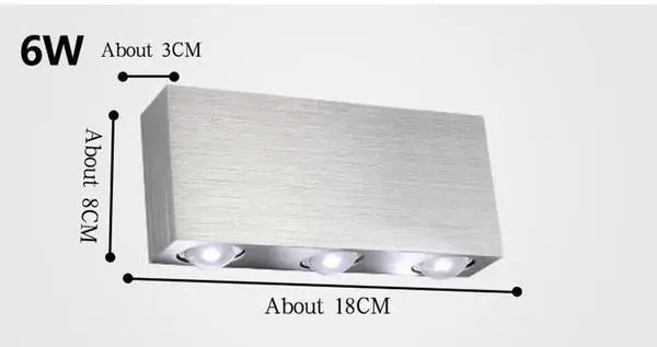 DecorBites™ Sphera Modern LED Cube Box Wall Sconces