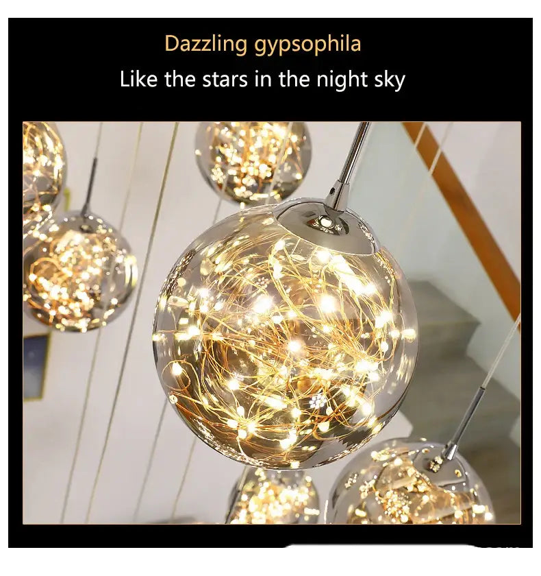DecorBites™ Spiral Crystal Ball Chandelier Light - Free Shipping