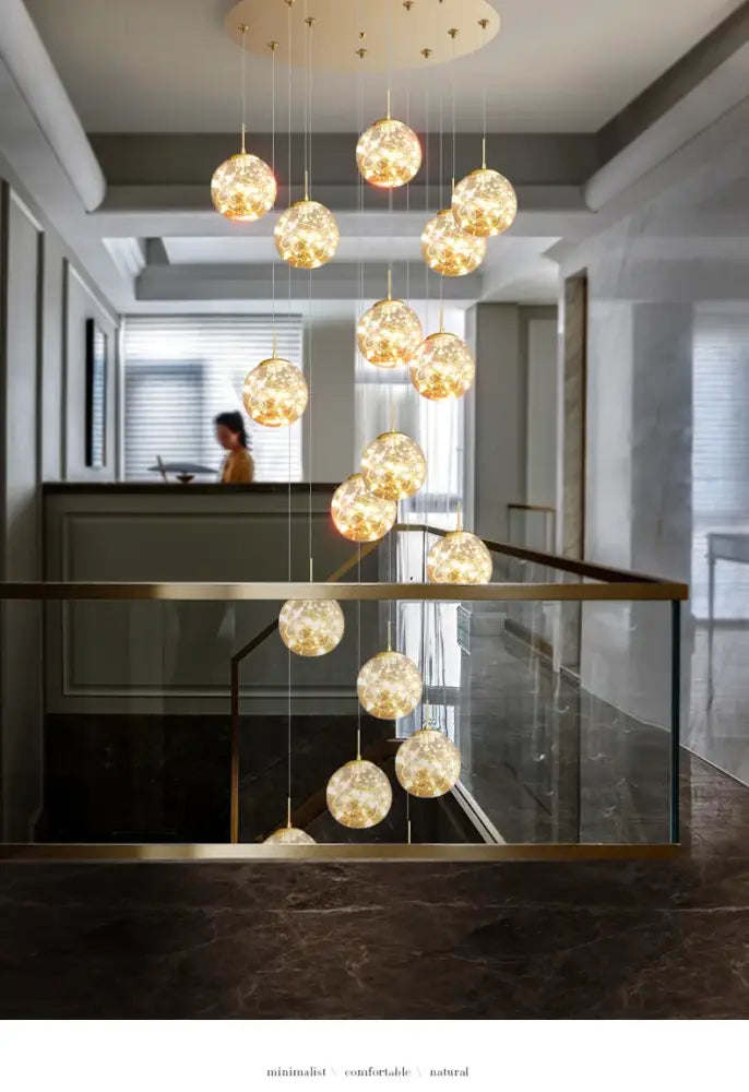 DecorBites™ Spiral Crystal Ball Chandelier Light - Free Shipping