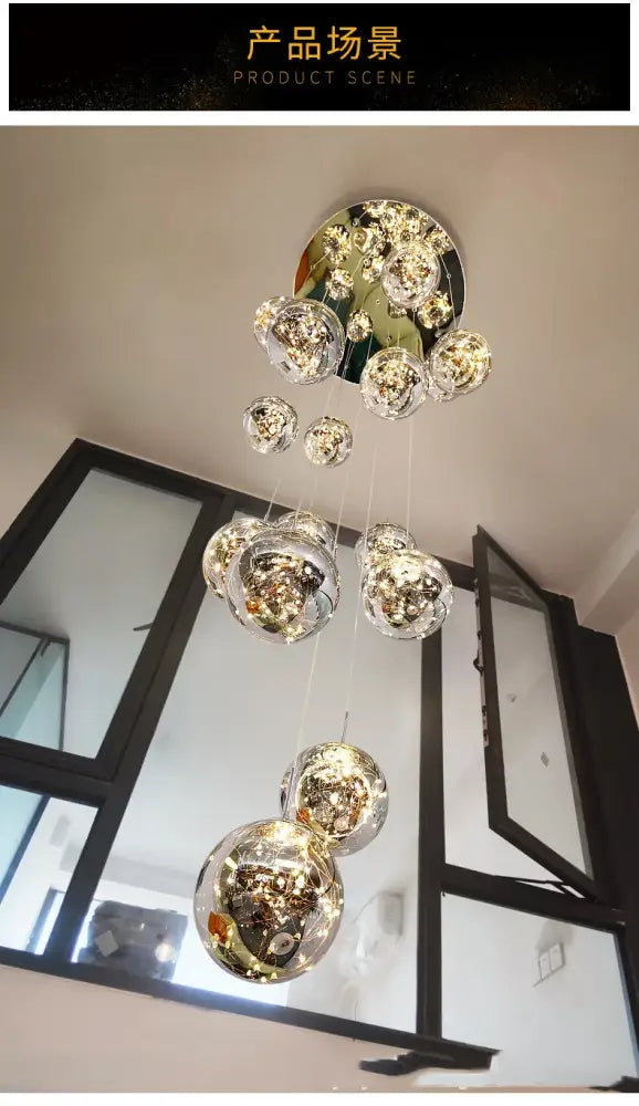 DecorBites™ Spiral Crystal Ball Chandelier Light - Free Shipping