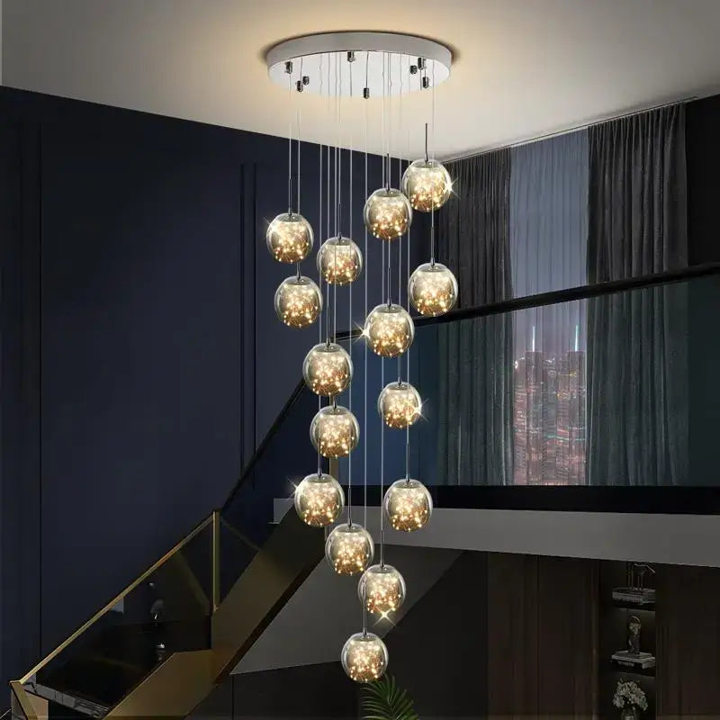DecorBites™ Spiral Crystal Ball Chandelier Light - Free Shipping