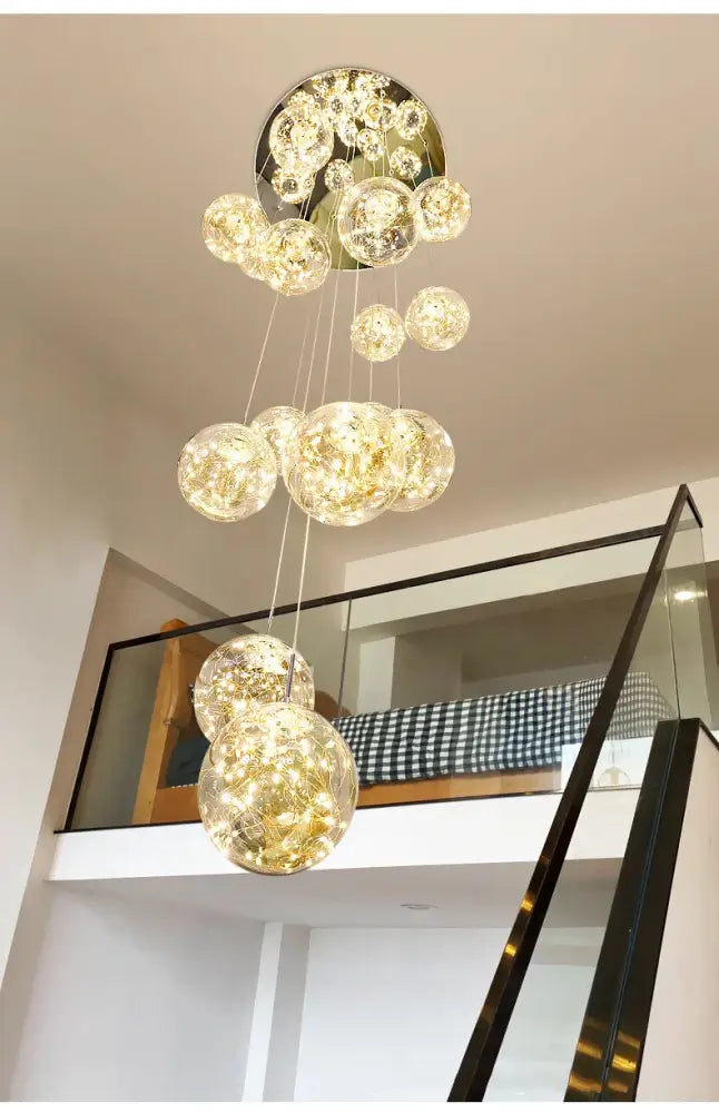 DecorBites™ Spiral Crystal Ball Chandelier Light - Free Shipping
