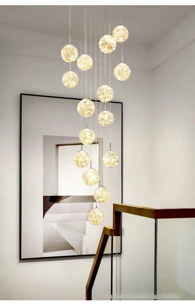 DecorBites™ Spiral Crystal Ball Chandelier Light - Free Shipping
