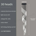 DecorBites™ Spiral LED Chandelier for Modern Home